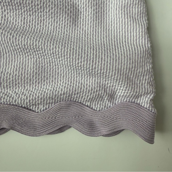 Stitchy Fish Rebecca Ric Rac Purple Seersucker Dress Girls Size 6 - Picture 3 of 5